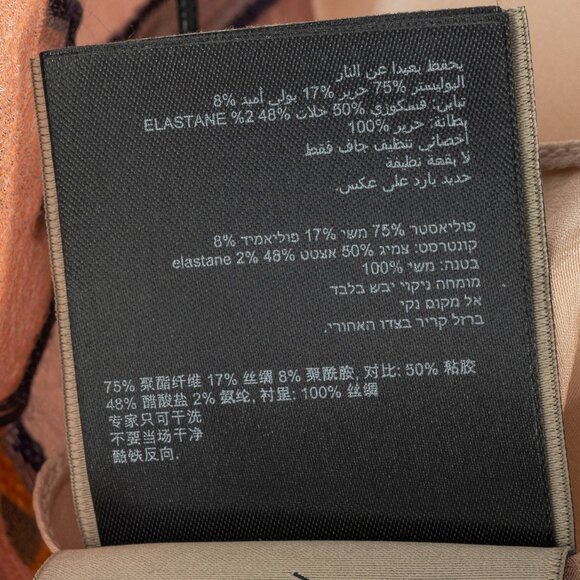 Roland Mouret PS/18 Thomas Pale Pink-Multi Iris Fils Coupe Top - Picture 9 of 13